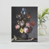 Balthasar van der Ast - Bloemen in een Vaas met ha Kaart (Staand voorkant)