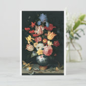 Balthasar van der Ast - Chinese vaas met bloemen, Kaart (Staand voorkant)