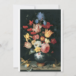Balthasar van der Ast - Chinese vaas met bloemen, Kaart