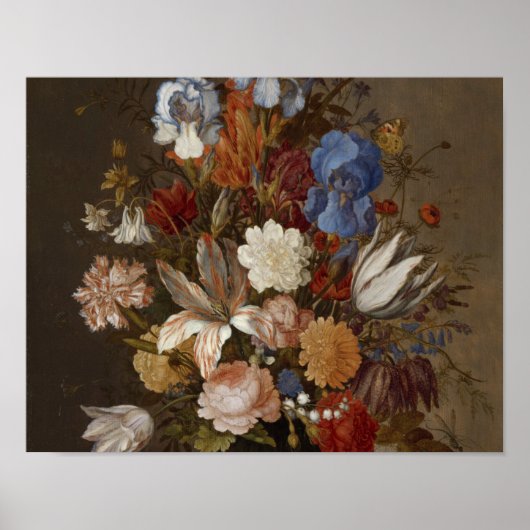 Balthasar van Der Ast - nog steeds leven met bloem Poster (Voorkant)