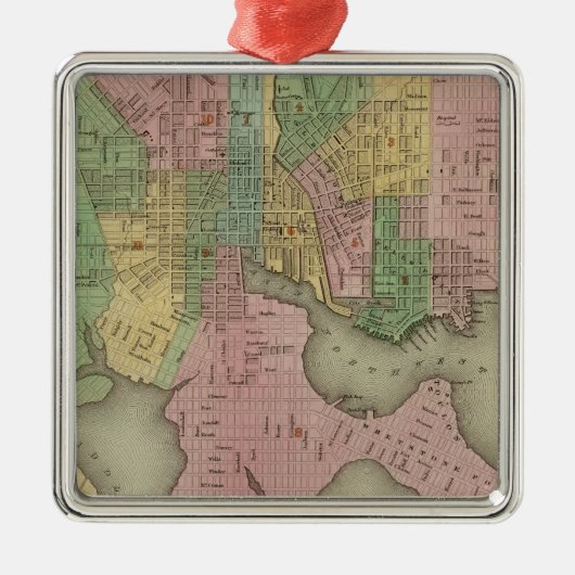 Baltimore 2 metalen ornament (Voorkant)
