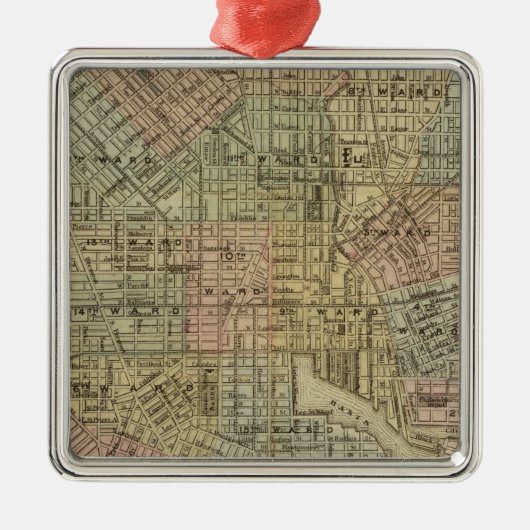 Baltimore 2 metalen ornament (Voorkant)