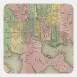 Baltimore 2 vierkante sticker