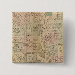 Baltimore 3 vierkante button 5,1 cm