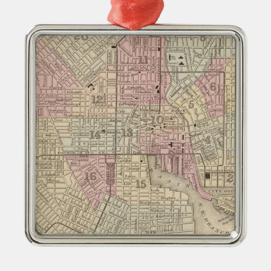 Baltimore 4 metalen ornament (Voorkant)