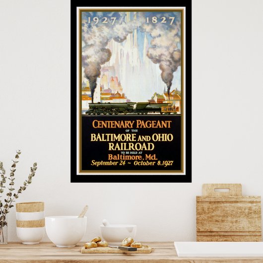 Baltimore and Ohio Railroad Centenary Pageant Poster (Keuken)
