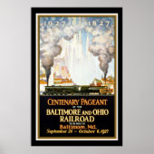 Baltimore and Ohio Railroad Centenary Pageant Poster (Voorkant)