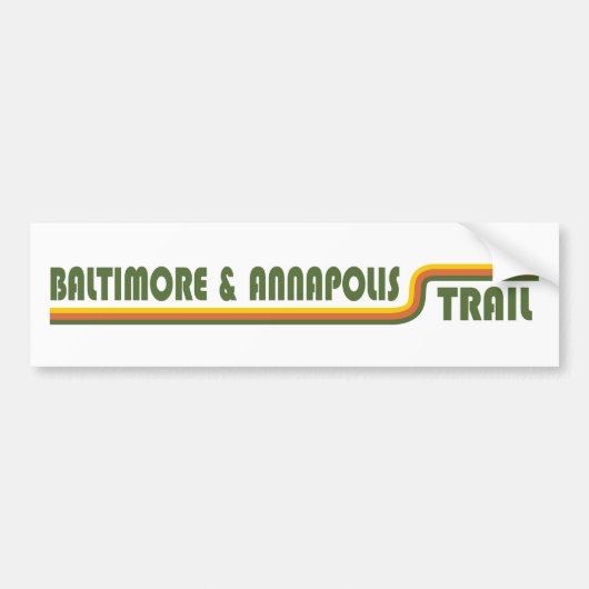 Baltimore & Annapolis Trail Bumpersticker (Voorkant)