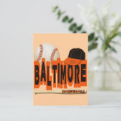 BALTIMORE BASEBALL BRIEFKAART (Staand voorkant)