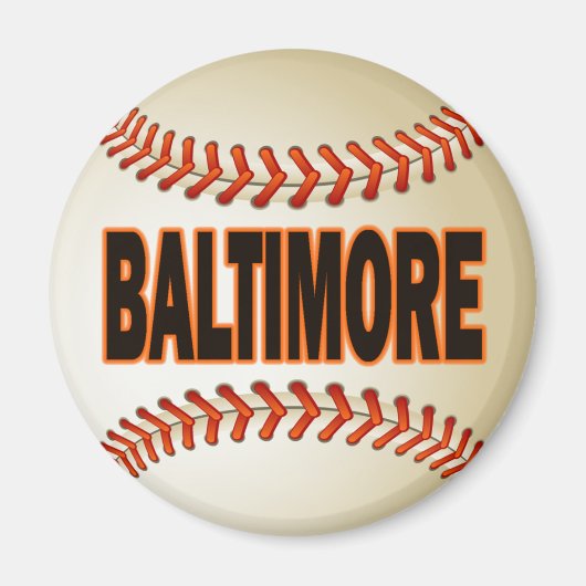 BALTIMORE BASEBALL MAGNEET (Voorkant)