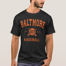 Baltimore  Baseball Throwback Retro Design T-shirt