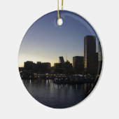 Baltimore bij nacht keramisch ornament (Links)