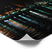 Baltimore bij nacht poster (Hoek)