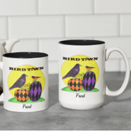 Baltimore Birdtown gepersonaliseerd Tweekleurige Koffiemok