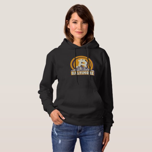 Baltimore Bitcoin Maximalist  Bitcoin Baltimore Sk Hoodie (Voorkant volledig)