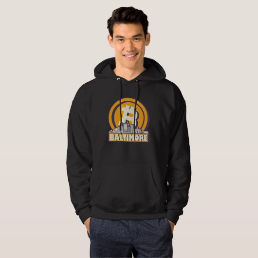 Baltimore Bitcoin Maximalist  Bitcoin Baltimore Sk Hoodie (Voorkant volledig)