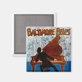 Baltimore Blues Magneet (Voorkant / Achterkant)