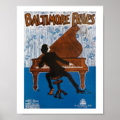 Baltimore Blues  Songblad Hoesje Poster (Voorkant)
