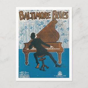 Baltimore Blues  Songbook Hoesje Briefkaart