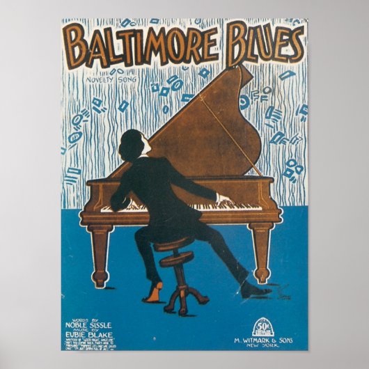 Baltimore Blues  Songbook Hoesje Poster (Voorkant)