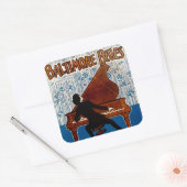 Baltimore Blues Vierkante Sticker (Envelop)