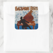 Baltimore Blues Vierkante Sticker (Tas)