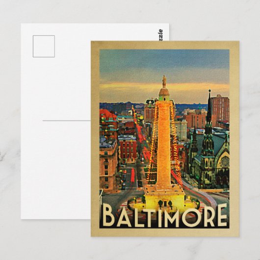 Baltimore Briefkaart (Voorkant / Achterkant)
