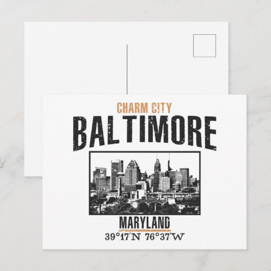 Baltimore Briefkaart (Voorkant / Achterkant)