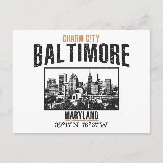 Baltimore Briefkaart (Voorkant)