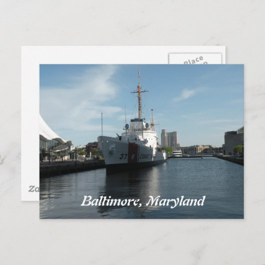 Baltimore, Briefkaart Maryland (Voorkant / Achterkant)