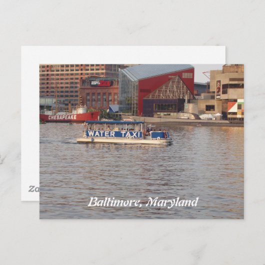 Baltimore, Briefkaart Maryland (Voorkant / Achterkant)