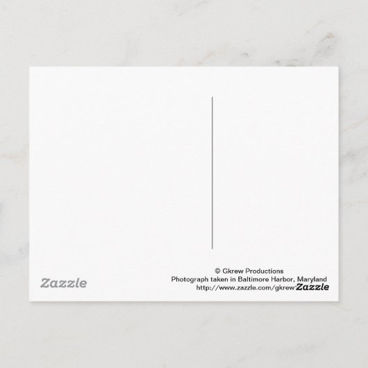 Baltimore, Briefkaart Maryland (Achterkant)