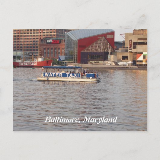 Baltimore, Briefkaart Maryland (Voorkant)