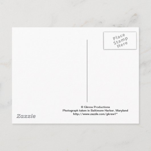 Baltimore, Briefkaart Maryland (Achterkant)