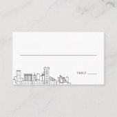 Baltimore Bruiloft | Plaats kaarten voor en achter Plaatskaartje (Voorkant)