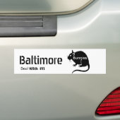 Baltimore "Bunnies" RATS pakken IT aan! Bumper Sti Bumpersticker (Op auto)