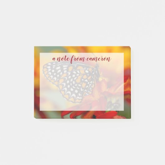 Baltimore-Checkered Butterfly Post-it® Notes (Voorkant)