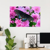 Baltimore Checkered Butterfly Poster (Thuiskantoor)