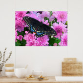Baltimore Checkered Butterfly Poster (Keuken)