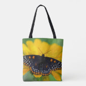 Baltimore Checkered Spot Vlinder Tote Bag (Achterkant)