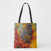 Baltimore-Checkered Vlinder Tote Bag (Voorkant)