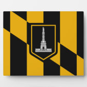Baltimore City Flag Plaque Fotoplaat (Voorkant)