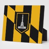 Baltimore City Flag Plaque Fotoplaat (Zijkant)