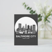 Baltimore City Maryland Briefkaart (Staand voorkant)