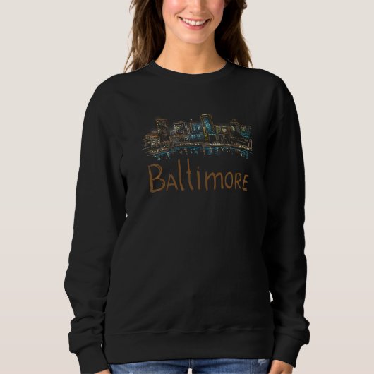 Baltimore City Maryland souvenir for men women 5 Trui (Voorkant)