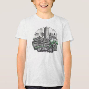 Baltimore City Maryland Verenigde Staten Tri-Blend Shirt