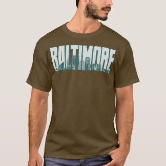 Baltimore City Skyline USA 1 T-shirt