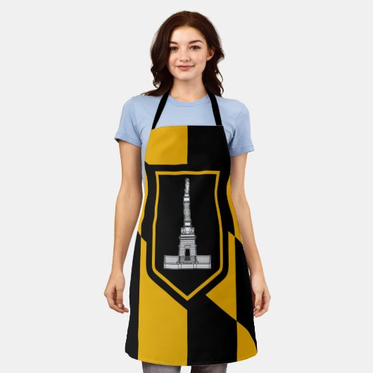 Baltimore City vlag Apron Schort (Gedragen)