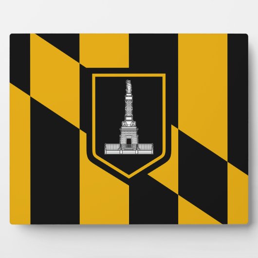 Baltimore City Vlag Plaquette Fotoplaat (Voorkant)