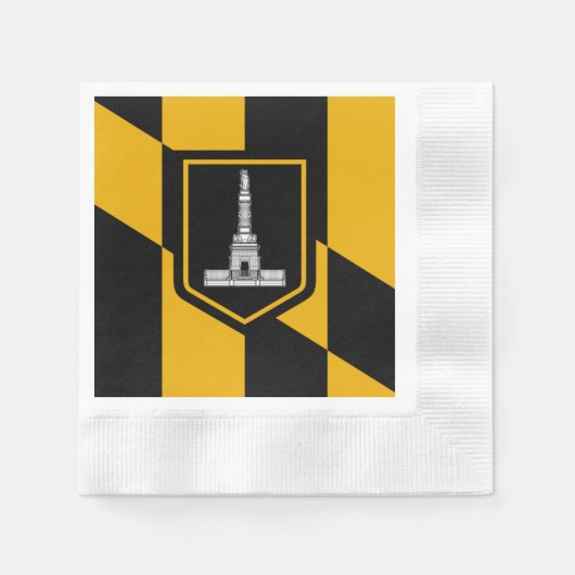 Baltimore City vlag Servet (Voorkant)